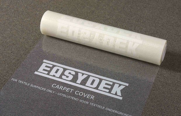 Carpet Cover, projectrol zelfklevende afdekfolie voor tapijt 83 cm x 500 mtr x 100 mu