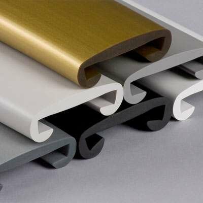 PVC Trapleuningprofiel voor vlakke leuning F308-001 zwart