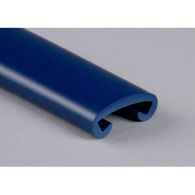 PVC Trapleuningprofiel voor vlakke leuning klassiek F408-025 blauw saffier