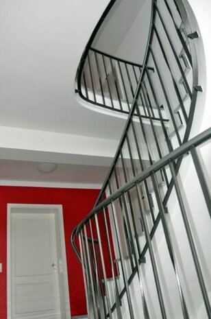 PVC Trapleuningprofiel voor vlakke leuning klassiek F408-027 rood