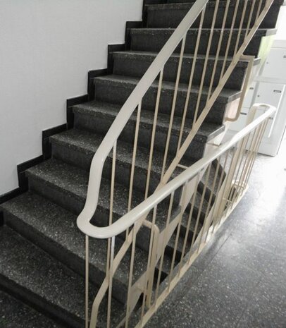 PVC Trapleuningprofiel voor vlakke leuning klassiek F408-030 zandbeige