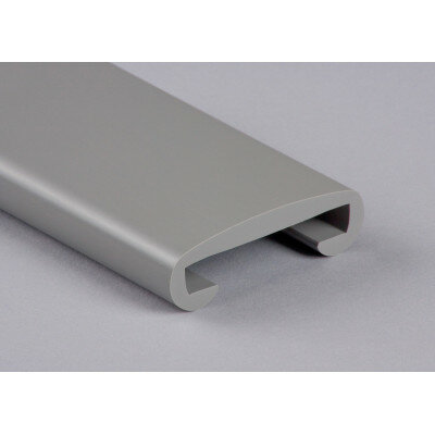 PVC Trapleuningprofiel voor vlakke leuning F508-004 verkeersgrijs