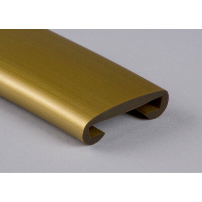 PVC Trapleuningprofiel voor vlakke leuning F508-020 goud