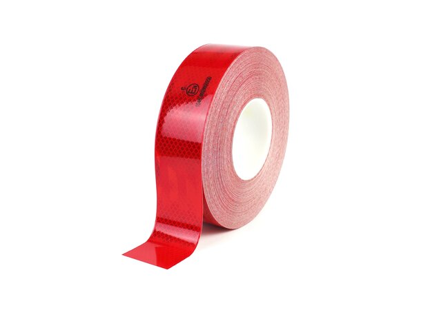 Reflecterende tape voor vrachtwagens ECE104 rood