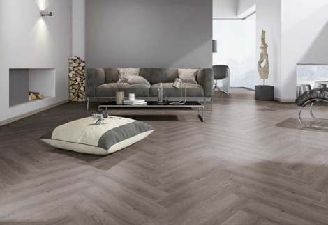 Visgraat PVC vloer Manor Oak Natural Dark  - 177,8 x 1219,2 mm