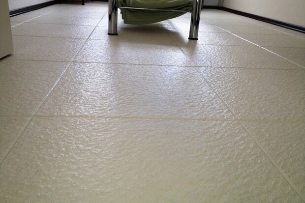 BoPita pvc kliktegel met leisteenmotief beige