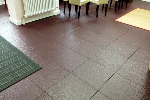 BoPita pvc kliktegel met leisteenmotief beige