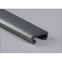 PVC Trapleuningprofiel voor vlakke leuning modern C408-019 grijs-aluminium